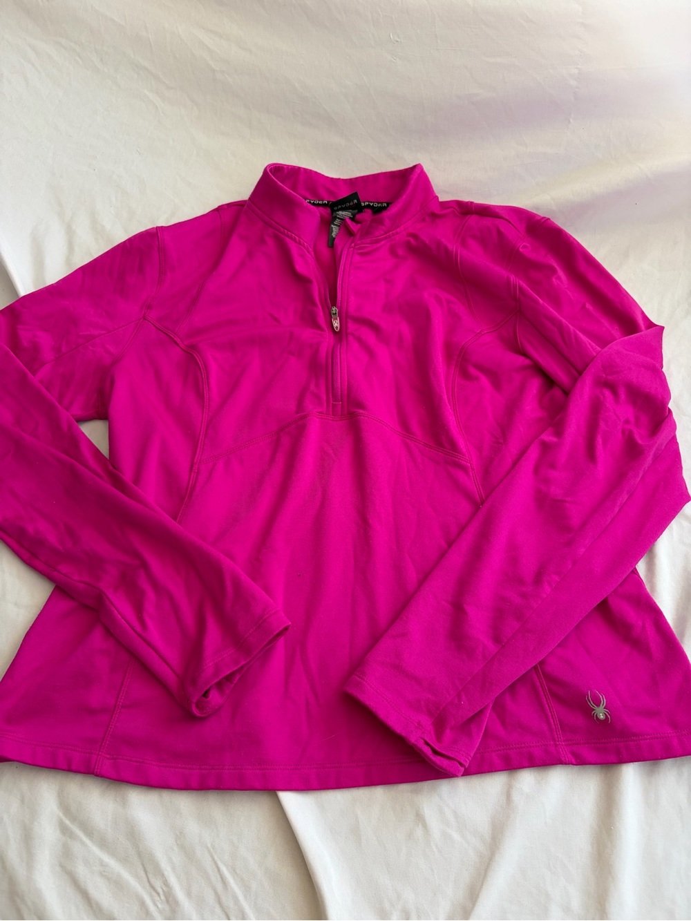 Spyder Women's Fuchsia Quarter-Zip Pullover
